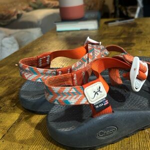 Women’s Orange and Blue Chacos